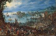 An Brueghel the Elder Great Fish market Jan Brueghel